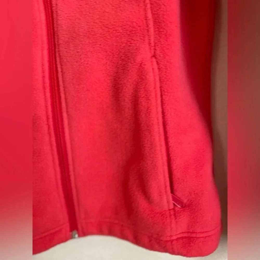Columbia women’s fleece zip front red coral jacket size M - Picture 4 of 6